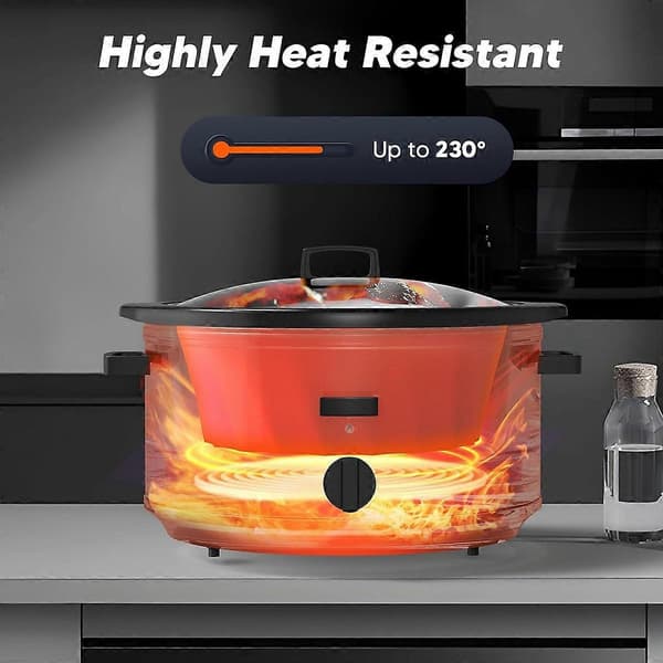 Quart Slow Cooker Liner, Liners Passar Kompatibel med Liners (Röd)