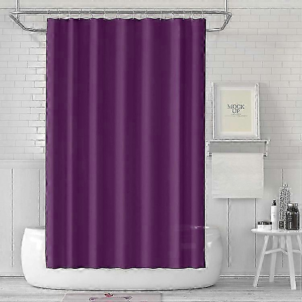 CS-006 180x180CM Duschdraperi PEVA Duschfoder Vattentätt Draperi Purple