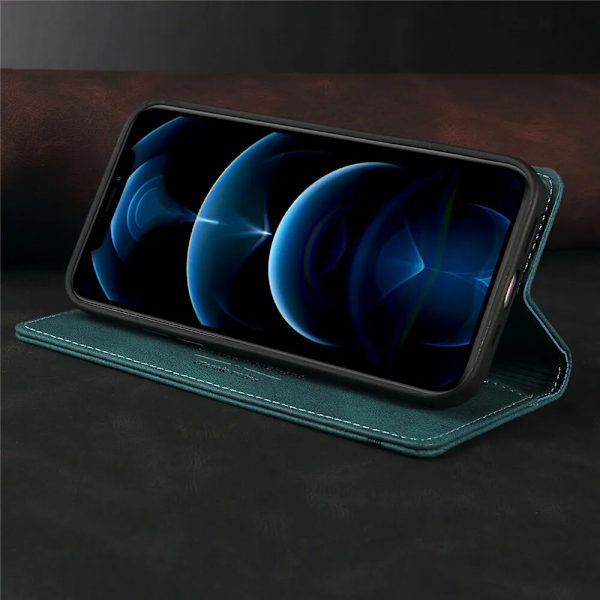 Luksus Cover til iPhone 15 Plus Etui Wallet Læder Cover iPhone 15 Plus Telefon Etui til Apple iPhone 15 Plus Flip Coque