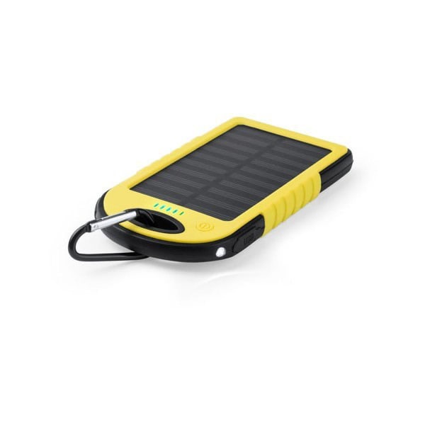 Solar Power Bank 4000 mAh med LED - Billigt reservbatteri