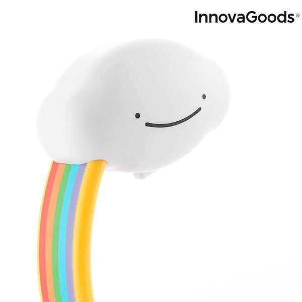 Billig Rainbow Cloud LED-projektorlampa Barn nattlampa