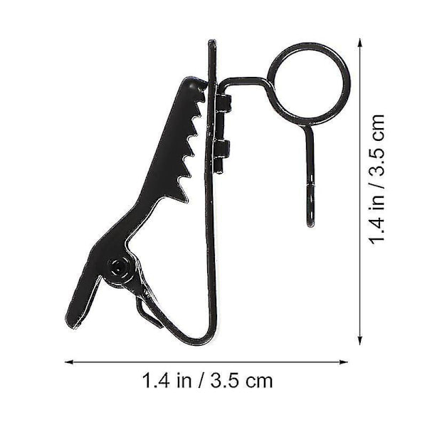 10 stk. mikrofonclips i jern, mikrofon lavalier clip, mikrofon revers clip tilbehør