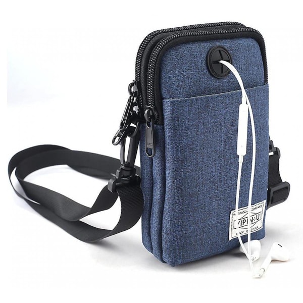 Utomhussport Mobiltelefonväska Tactical Bag (blå)