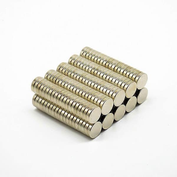 100 st/förpackning Superstark NdFeB-magnet 8*2 mm rund magnet