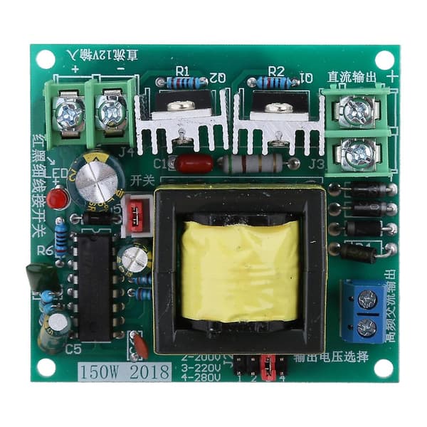 DC-AC-omformer 12V til 110V 200V 220V 280V 150W Inverter Boost Board Transformator