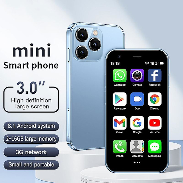 SOYES XS15 3.0-tuumainen 2GB+16GB 3G Pieninäyttöinen Mini-älypuhelin