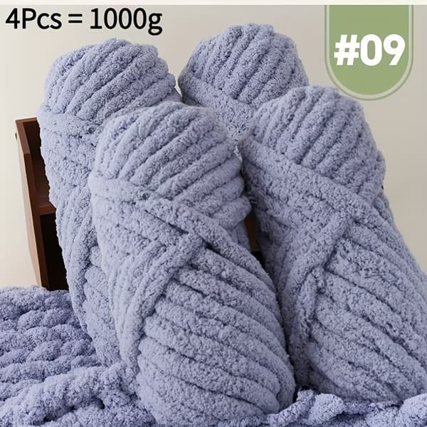 Rolls Ultra-Mykt Fingergarn 100% Polyester Håndstrikking Puter Tepper Skjerf 01#