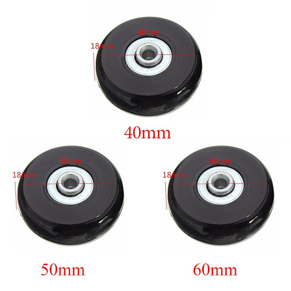 Matkalaukun osat akselit Matkalaukun pyörät 40MM*18MM4PCS 4PCS 4kpl