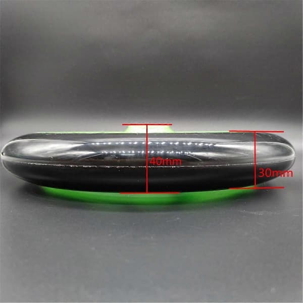 2 stk. sparkesykkelhjul 200 mm PU-materiale Transparent Black