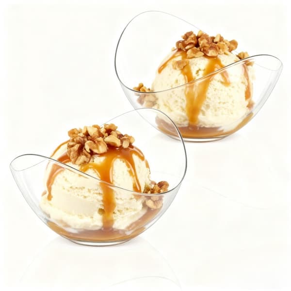 12 stk. transparente mousse-kakekopper, dessertskåler 12pcs