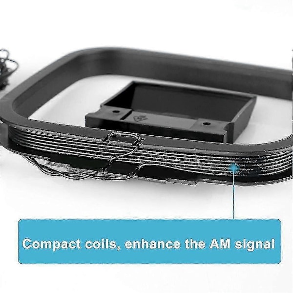 AM/FM Loop Antenne 3-Pin Stik til HIFI Receiver Audio System