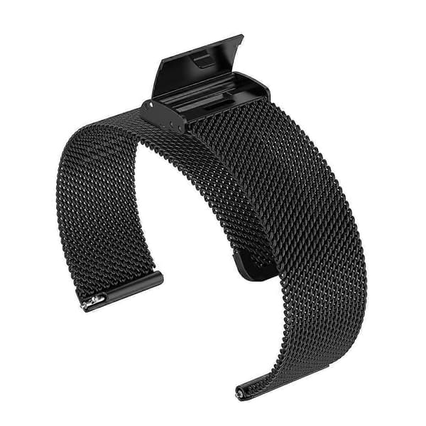 Tre Perler Rustfrit Stål Rem 22mm Black