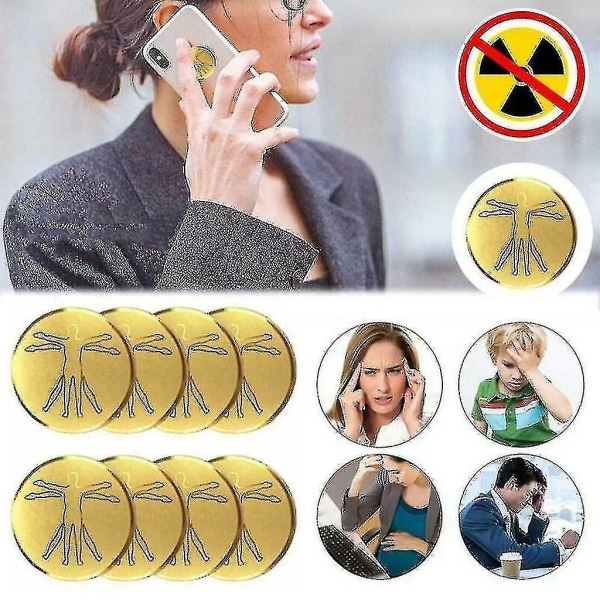 10 Stck Strahlenschutz Handy Aufkleber Strahlung Abschirmung Sticker