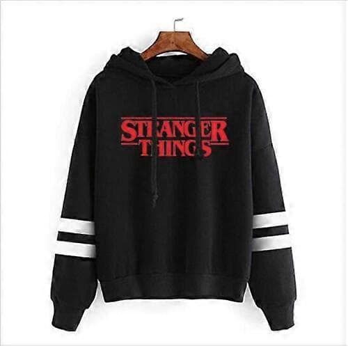 Dame Herre Unisex Stranger Things Hættetrøjer Langærmet Trøje Pullover D 2XL