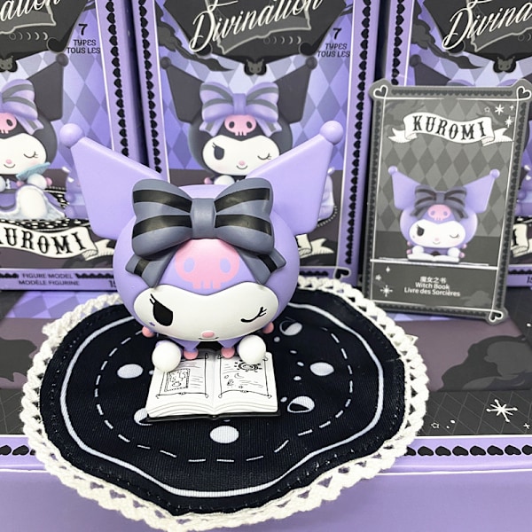 Sanrio Lucky Kuromi blind box Internet kändis ny Kuromi skrivbordsdekorationer pojkar och flickor dockor lucky series full låda 6 utan dubbletter Maleficent