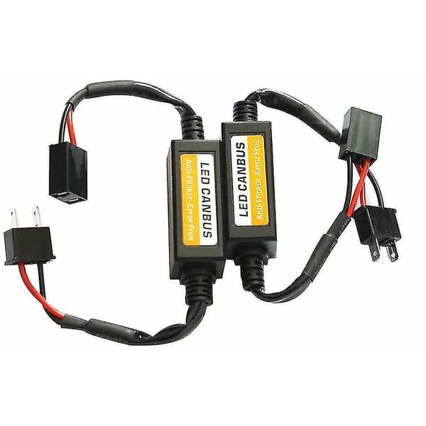 2x H7 LED frontlykter Canbus feilkodefri advarselsmotstandsdekoder Anti-flimmer