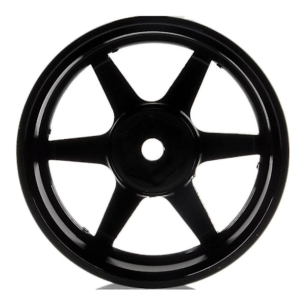 4 stk. Aluminium Alloy6 Eget Fælgefælg, sort