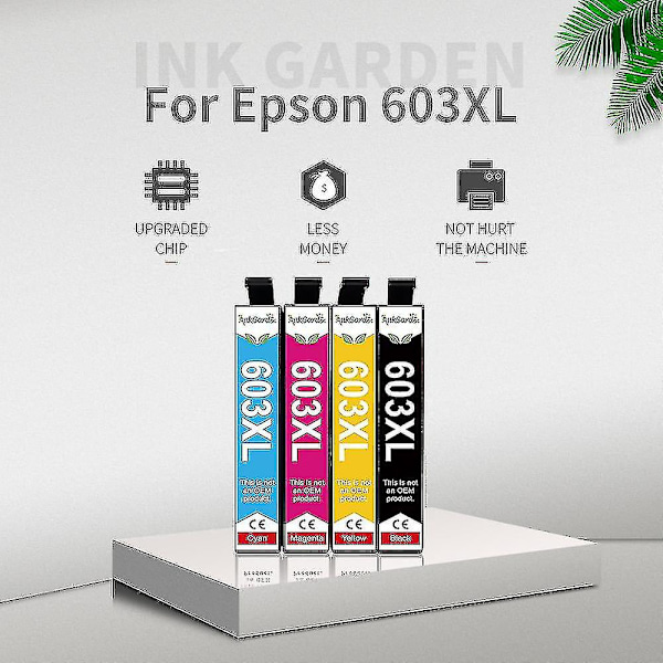 Inkgarden 603xl 603 Xl Kompatibel bläckpatron Kompatibel med Epson T603 Expression Home Xp-2100/xp-2105/xp-3100/xp-3105/xp-4100/xp-4105 ZUAN