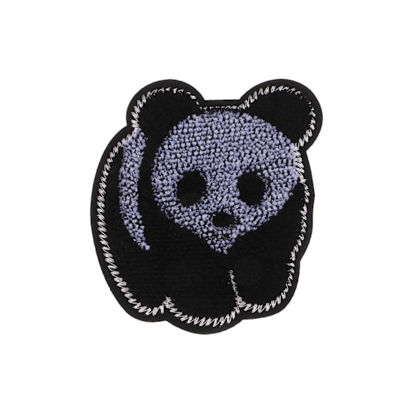 2x Söpö Panda-kirjailulaastari Eläinapplikaatio Koristeellinen tarra 2#2 kpl