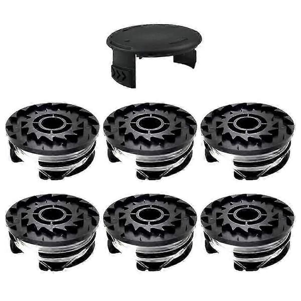 Parkside TLP-01/01-1 6-spole plæneklipper og 1-spole hætte græstrimmer tilbehørssæt Multicolor 6 Spool + 1 Spool Cap