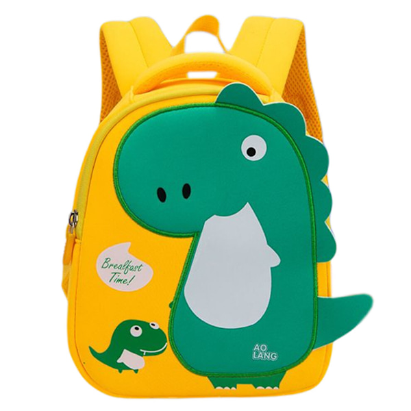 KAXIDY Børne Dinosaur Rygsæk Børnehave Tasker Yellow/Green