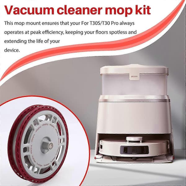 2 stk. moppholder for Ecovacs T30S/T30 Pro robotstøvsuger moppsett moppbrett