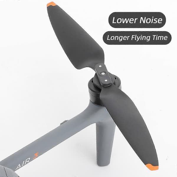 Quick Release Propeller til DJI Air 3, 2 Par Balancerede Støjsvage Plastikpropeller red blue white