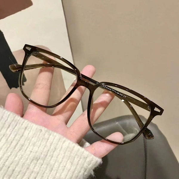 Anti-blåt Lys Briller Flade Spejlglas Grå grey