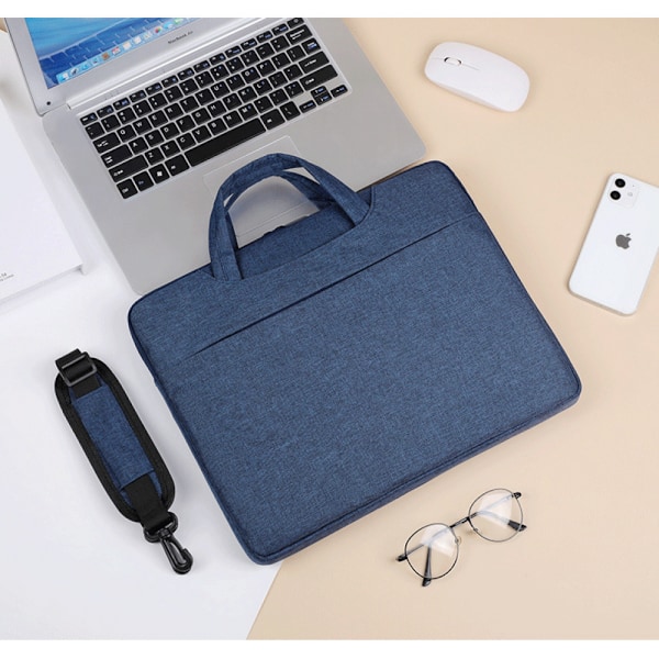 360 Skyddsfodral för 15,6\" Laptop Nya MacBook Pro M2/M1 Pro/Max A2780 A2485 A2141 2023-2019, Dell XPS 15 Plus, Nya Razer Blade 15 (Marinblå)