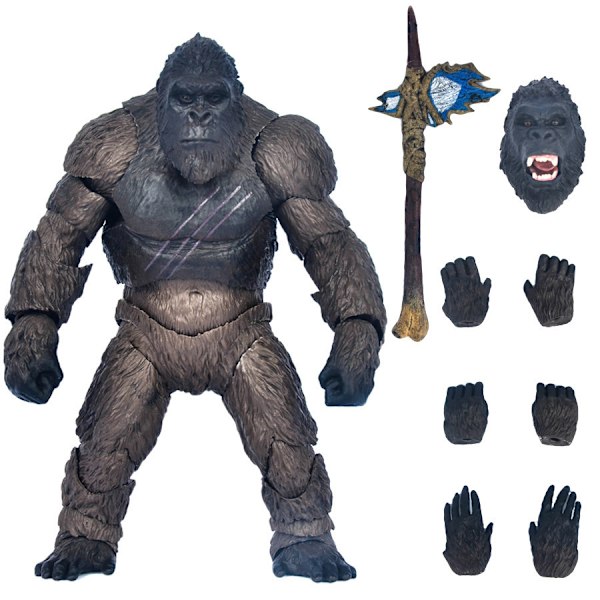 Elokuva SHM Godzilla vs King Kong Gorilla Super Käytännön Lelumalli - 2021 Elokuva SHM King Kong