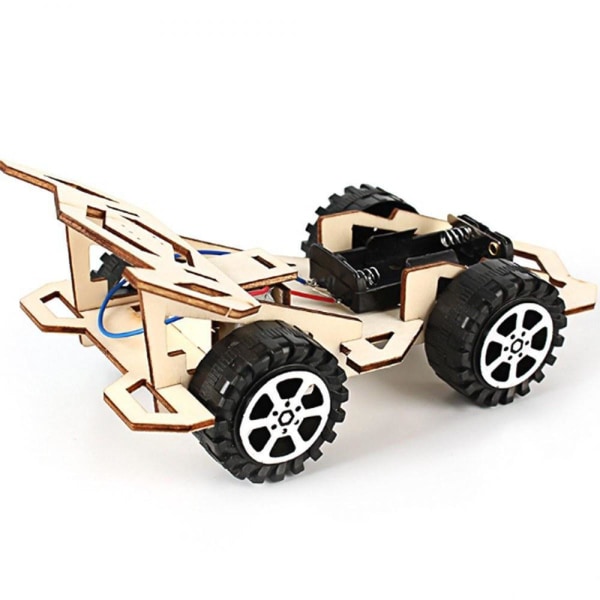 Träracerbil för barn gör-det-själv-kit Vetenskap och teknik Uppfinningar monterad experimentbyggnad - T6112211956619