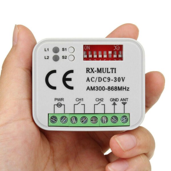 Ornik Replacement Universal Fjärrkontroll för Garageport Gate Control Transmitter