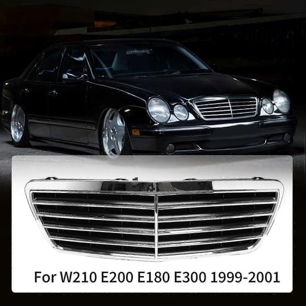 Bil Frontfanger Grill For W210 E200 E180 E300 1999-2001 Black