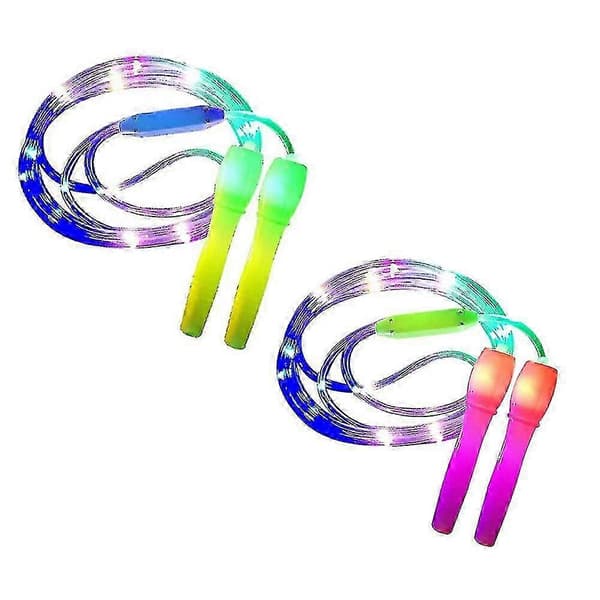 LED hoppetau for trening – justerbar lengde og 3 lysmoduser