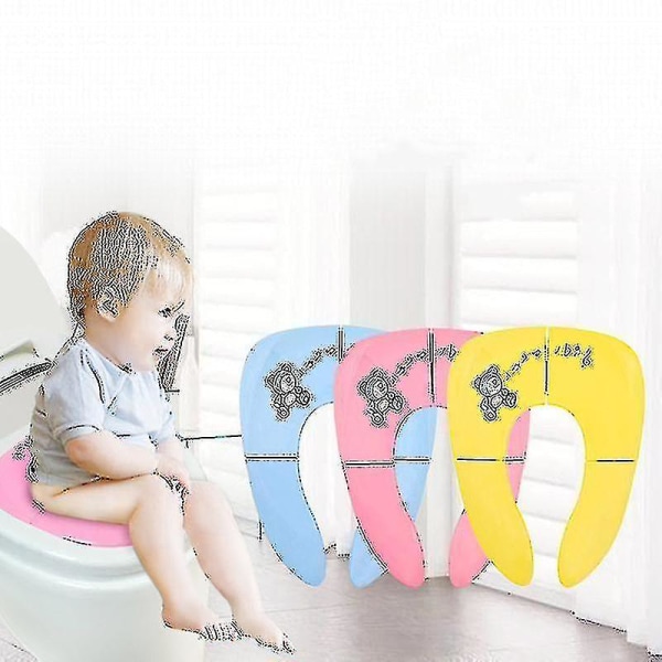 Baby Resor Vikbar Pottstol Toddler Silikon Halkfri bärbar Toalett träningsmatta Barn