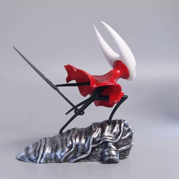 Anime Figur Samlerobjekt med Rød Kappe & Base - Chibi-Stil Anime Figur Actionfigur, Samlergave Egnet til 18+ Red