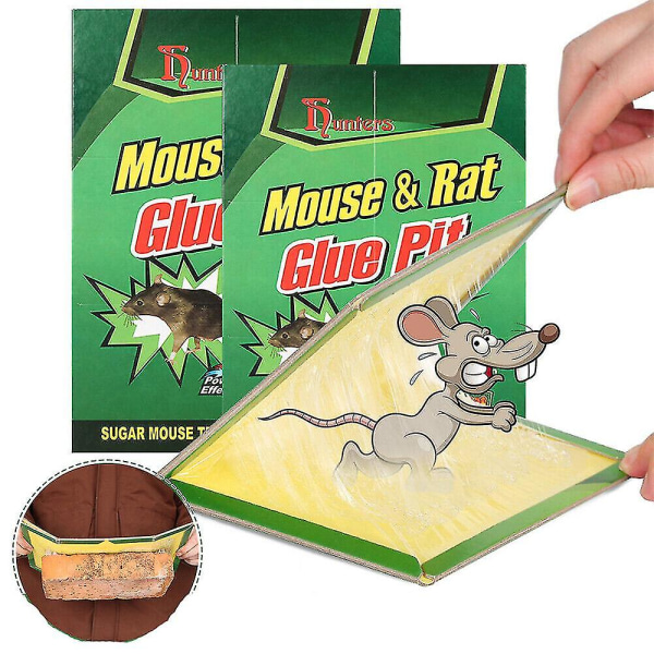 1/5/10 st Råtta Möss Mus Bug Snare Lim Sticky Board Gul Kraftfull råtta 10pcs