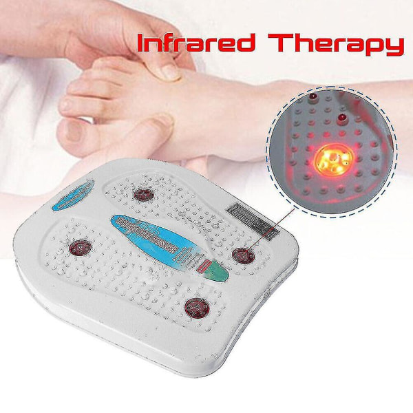 Fot Ben Vibration Blodcirkulation Booster Feet Massager med uppvärmd 9 lägen Xd.