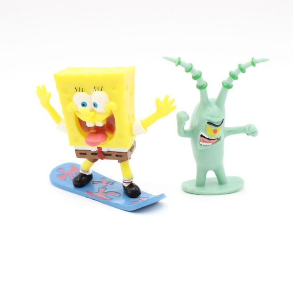 12 st spongebob patrick tecknad karaktär leksak