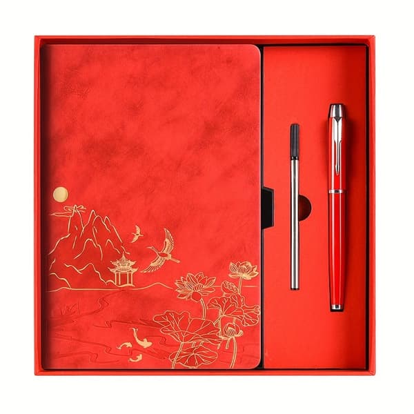 1 stk Notatboksett, Penn + Refill Black Gift Box Set Model
