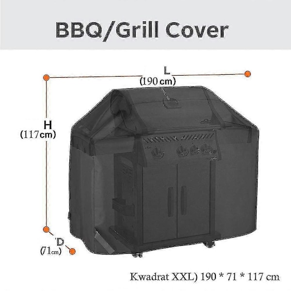 Storlekar Vattentätt Grillöverdrag B