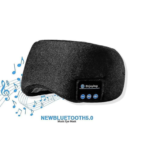 Bt5.0 Sleep Masks Wireless Music 3d Eye Mask Sleeping Eye Cover Mask Black