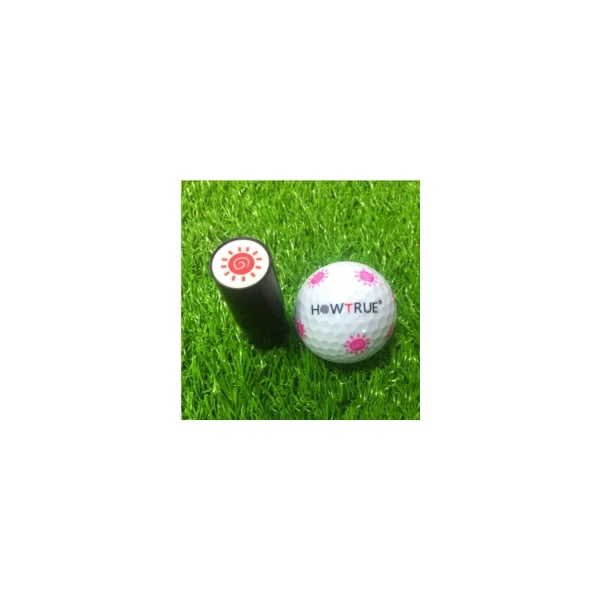 Golfetikett GolfSunShapePrint4st