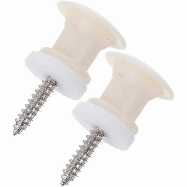 2-pack Gitarrband Lås Knappar, Halkfri Svamphuvud för Elektrisk, Akustisk, Basgitarr Tillbehör (Elfenben) As Shown