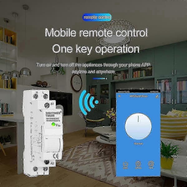 Sinotimer Tm609 Wifi Smart Timer Switch Tuya App Fjärrkontroll Trådlös Nedräkning Timer Switch Hem 691
