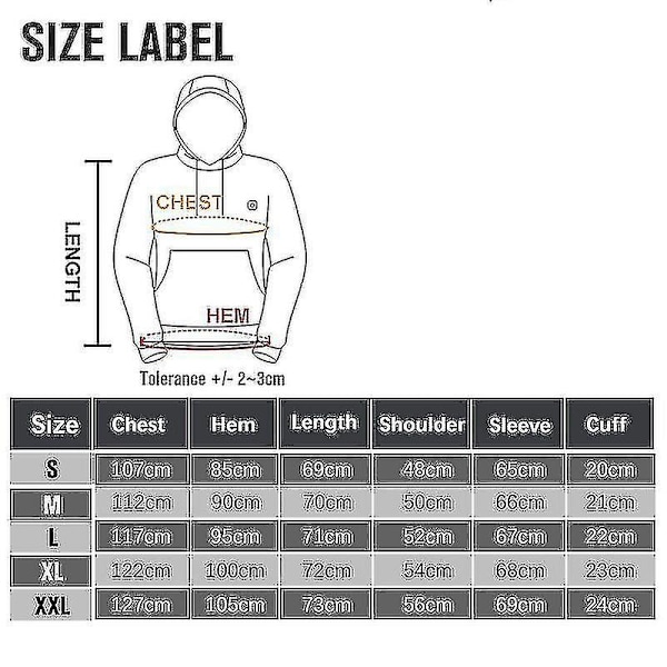 Uppvärmda Hoodies, USB Elektrisk Uppvärmning Lättviktiga Hooded Sweatshirts Jacka Grå Grå Grey M