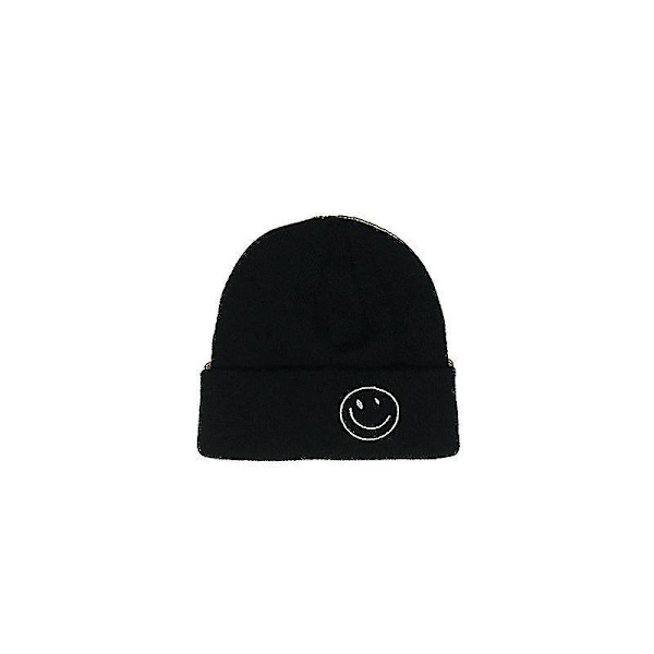 Unisex Slouchy Mössor Varm Stickad Mössa För Kvinnor Män R Hatt Pop Mössa White
