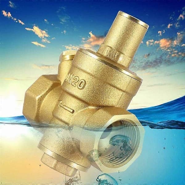 Mini Trykkreduksjon, 3/4 Vannregulator, Trykkreduserende Ventil, DN20 3/4\" Justerbar Vann Trykkreduserende Regulatorventil 1.6MPa