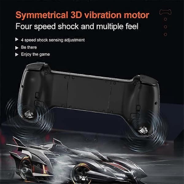 JK03 Mobil Gaming Controller Bluetooth 5.3 Strækbart Udtrækkelig Trådløs Gamepad Joystick As Shown