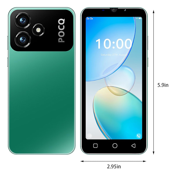 5,5 tums Smartphone Dual Sim Android Spel HD-kamera Wifi Portabel Mobiltelefon